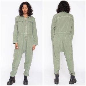Free People Green Jumpsuit